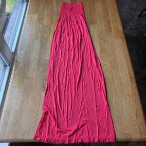 JJ Authentic Coral Tube Top Maxi Dress Size XS/S